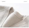 Autumn/Winter Women's Solid Color Cashmere Knit Cardigan with Three-Button Raglan Sleeves