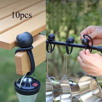 10pcs Heavy-Duty Ball Elastic Bands Ties UV Resistant Windproof Suitable for Canopies Tents Umbrellas Awnings