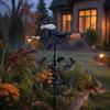 Festive Garden Ornaments Witch Wind Spinner, Halloween Resin Statue Stake, Spooky Bats Seasonal Yard Accents And Spinner for Outdoor Art Lawn Pathway