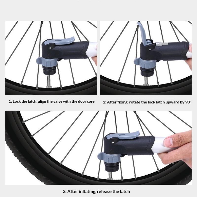 Portable Mini Bike Pump With Bracket Hand Cycling Mountain Bike Air Pump Bicycle Tire Inflator Bicycle Parts