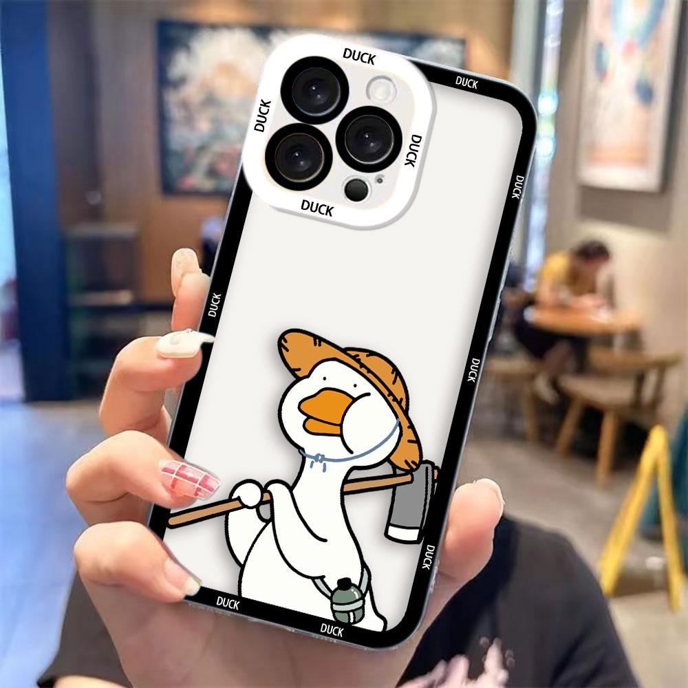 

Cartoon Cute Duck Clear Phone Case For Samsung Galaxy S26 S25 S24 S23 S22 S21 S20 FE S10 PLUS S30 S11 S11E ULTRA EDGE Case Cover Samsung S25ULTRA5G