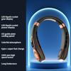 Wireless Neck Fan, Neck Cooling Device, Strong Wind with Silent Operation, Battery Durability, with Light, for Summer Cooling