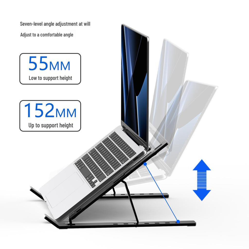 Přenosný stojan na notebook a tablet z hliníkové slitiny s odvodem tepla a nastavitelnou výškou