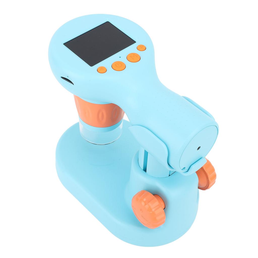 Kids Microscope with 8 LEDs IPS Eye Protection Screen 100X‑800X 1080P HD Digital Camera Microscope