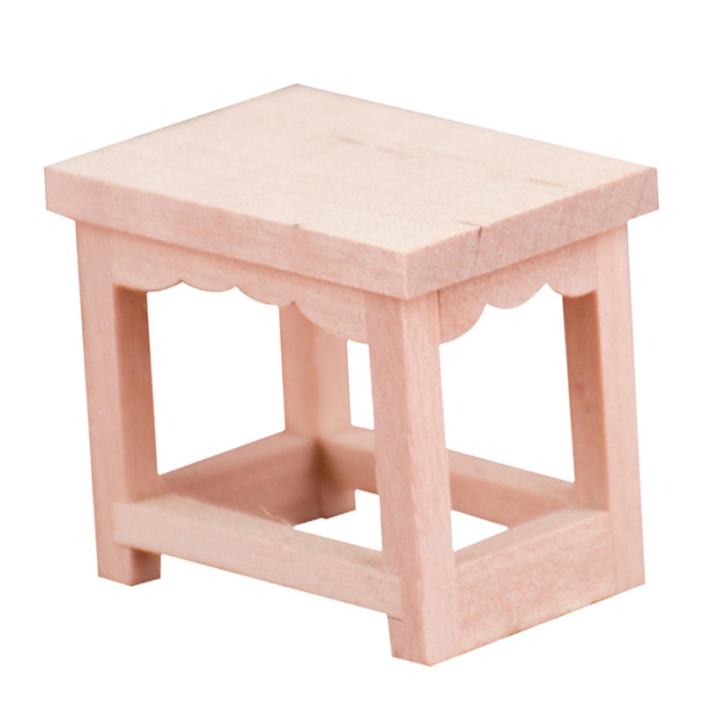 1:12 Scale Stool Dollhouse Miniatures Furniture Model