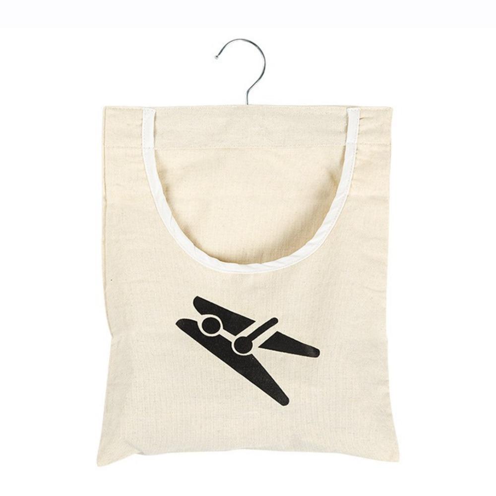 1 сумка для прищепок из полиэстера 32 x 27 см, вмещает до 100 прищепок, холщовая сумка YQ