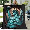 1pc Statue of Liberty, USA blanket, al season lightweigh Poster blanket home office outdoor nap multifunc Poster blanketional blanket