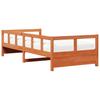 Daybed with Mattress Wax Brown 90 x 200 cm Solid Pine Wood