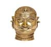 Pure Brass Shiva Head Statue Idol For Home Decor Temple, Height - 6 Inches