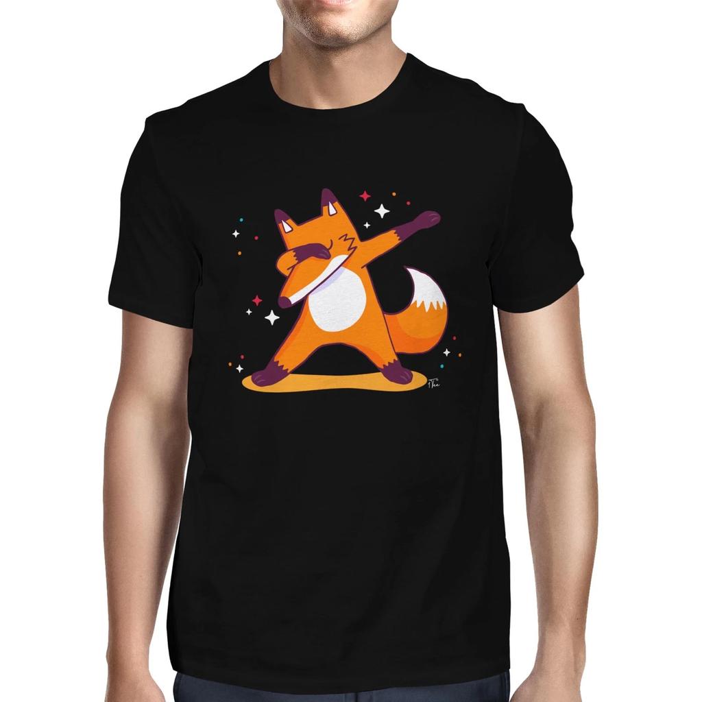 1Tee Mens Dabbing Fox T-Shirt