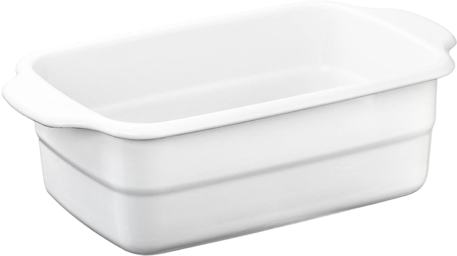 Takagi Metal Industries Tempura Pot, Square, Enamel, 2.3L, White HT-KWW