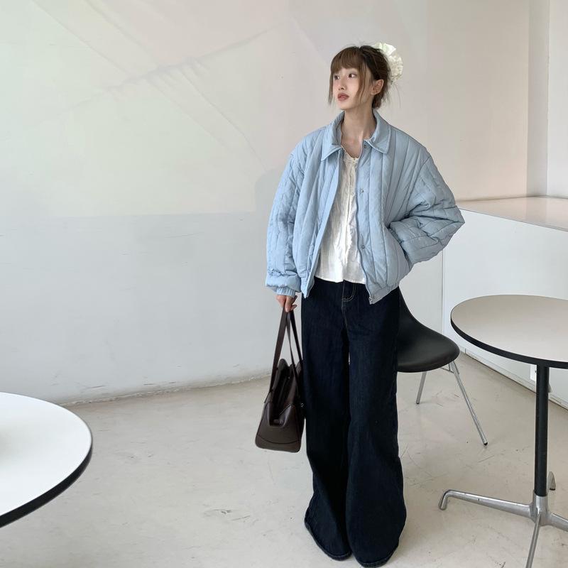 Women's  Short Down Jacket Turn-down Collar