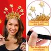 Party Decoration Christmas New Year Headpiece Star/Crown Glitter Hair Hoop  New Year Dress Up