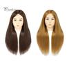 Mannequinkopf mit Echthaar Friseur Flechten Haarstyling Trainingspuppe Kosmetologie Puppenkopf Braun Golden Lange Haare Friseur Make-up