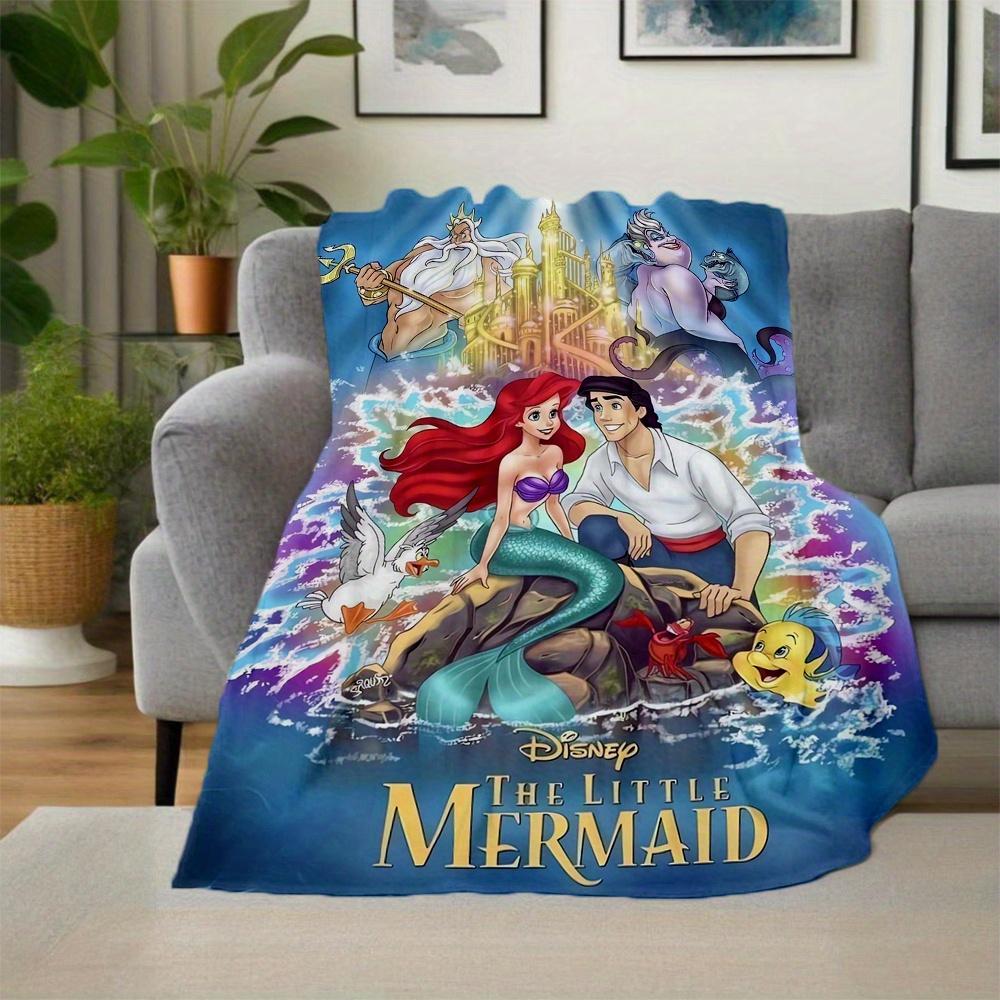 1pc, The Little Mermaid Blanket Soft and Cozy for All Seasons, Outdoor Blankets, Living Room, Travel, Camping