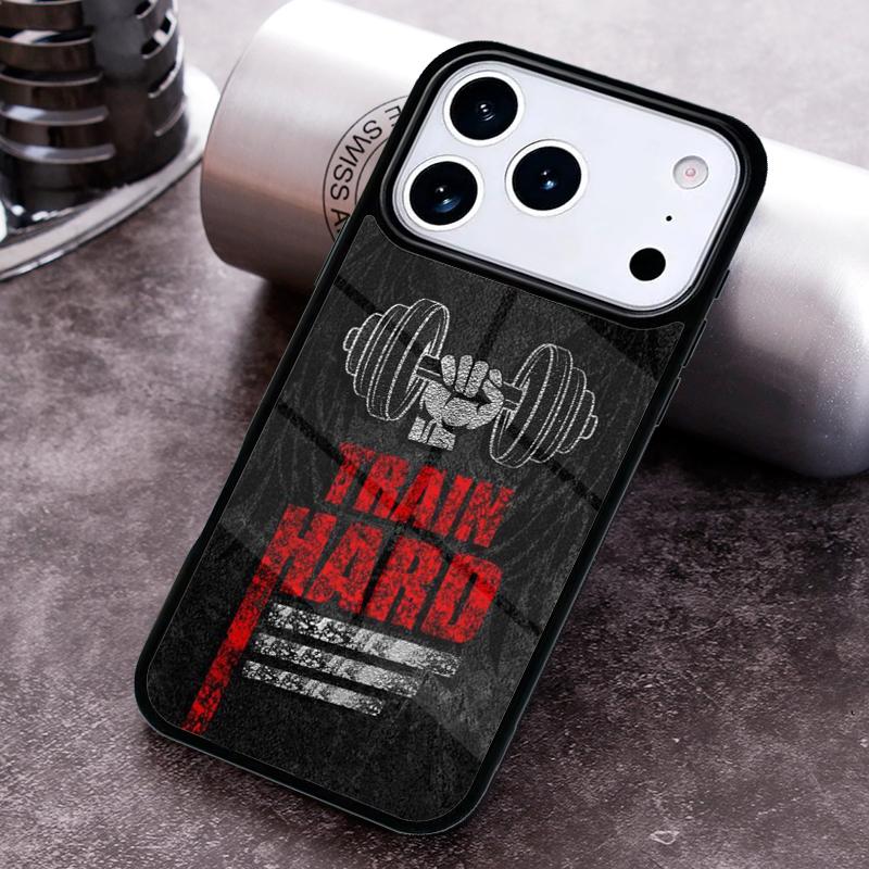 Gym Fitness Phone Case for iPhone 17 16 15 Pro Max Air 14 13 12 11 Plus Shockproof Cover
