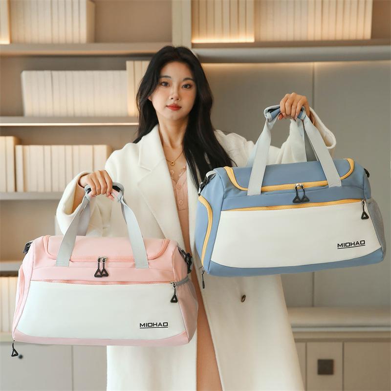 Schoolbag Green Swimming Fitness Bag Training Sports Bag Short Business Trip Handbag Dance Yoga Bag
