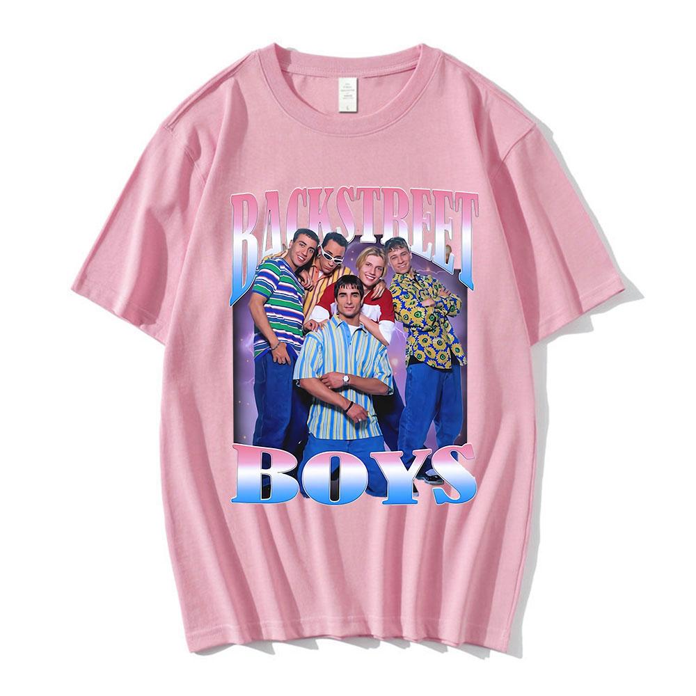 Backstreet Boys Graphic Print T-Shirt 90s Vintage Boy Band T Shirt Men's Women's Hip Hop Gothic Oversized T-Shirts Streetwear