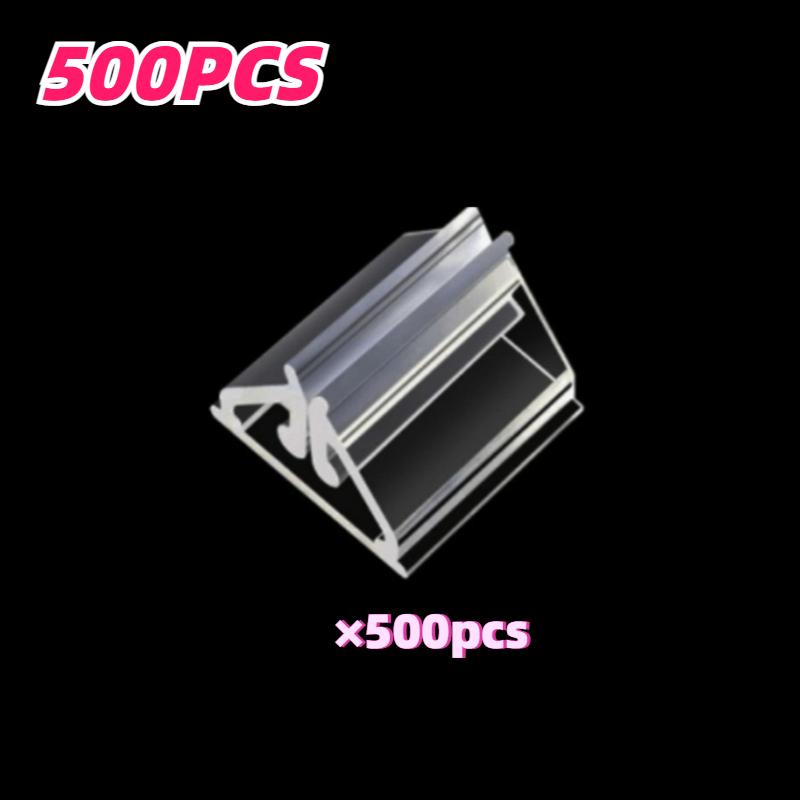 

500pcs Transparent Acrylic Display Stand Set for Holding Photos Business Cards Clear Card Holders Offices Parties Retail Events