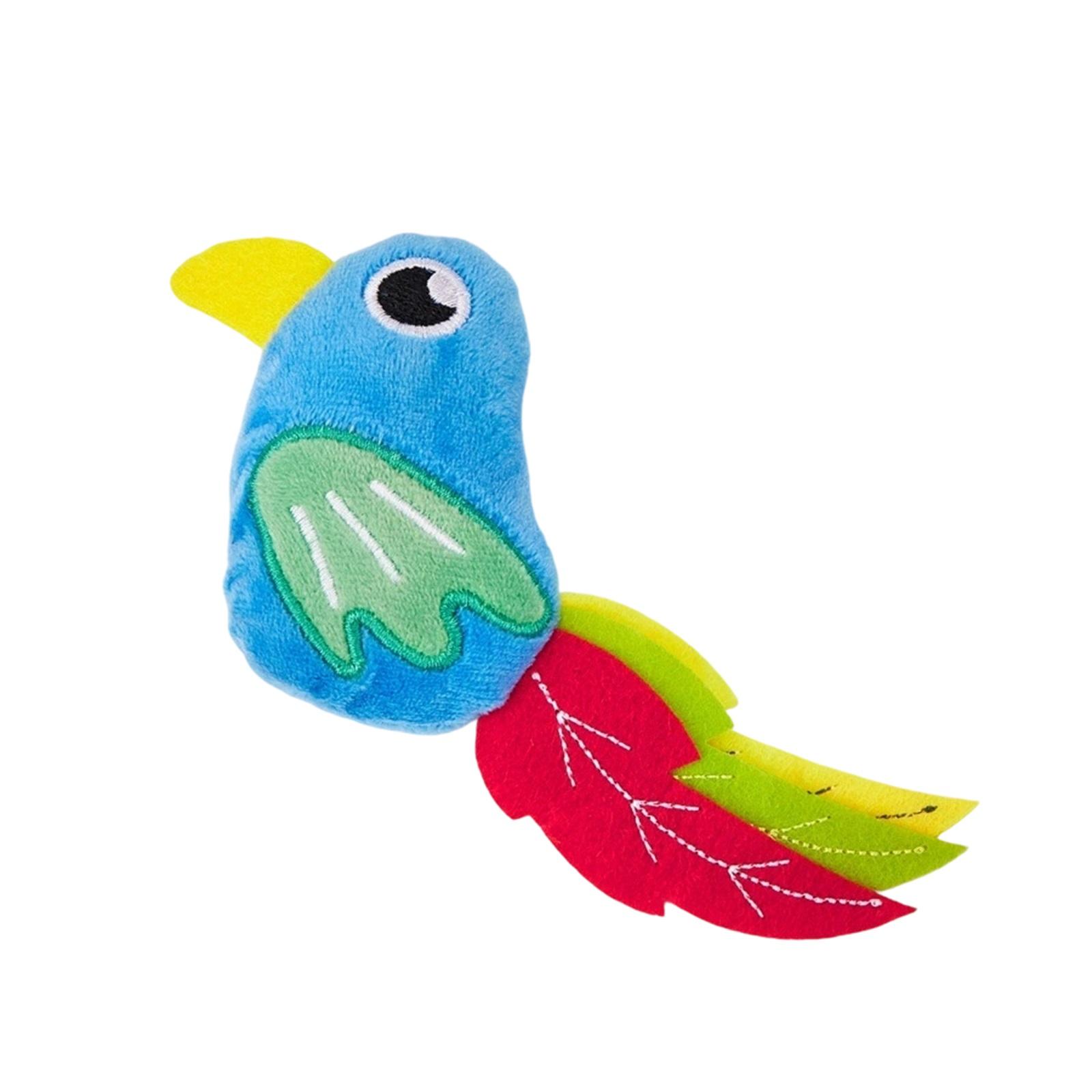 

Bird Toys 2 Pack, Plush Simulation Bird Design -Filled Toys for Kicking, Biting, Self-Play & Interactive Fun One Size