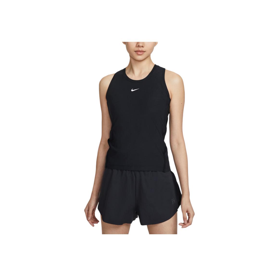 

Nike Dri-Fit Victory Short Sleeve 25 Comfortable Soft Stretch Quick-Dry Sports Tank Top Women tops Black White FD5585-010