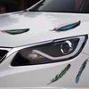 3D Reflective Feather Car Door & Body Stickers: Scratch Cover & Creative Decoration