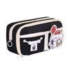 Trousse de creioane Teddy Multi-Strat Color Block Capacitate Mare: Geantă de mână multifuncțională de înaltă valoare pentru elevii din ciclul primar și gimnazial