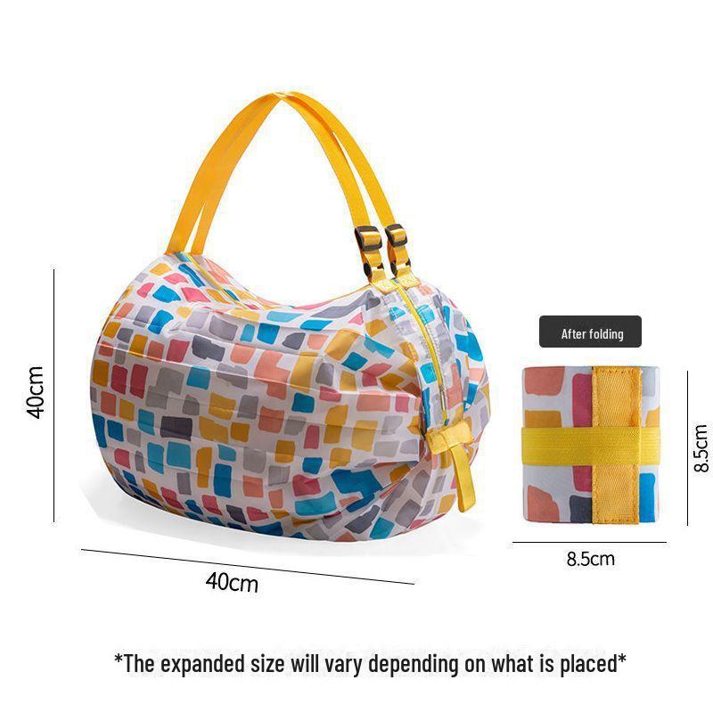 Eco-Friendly Foldable Large Shoulder Shopping Bag, Portable and Durable for Travel