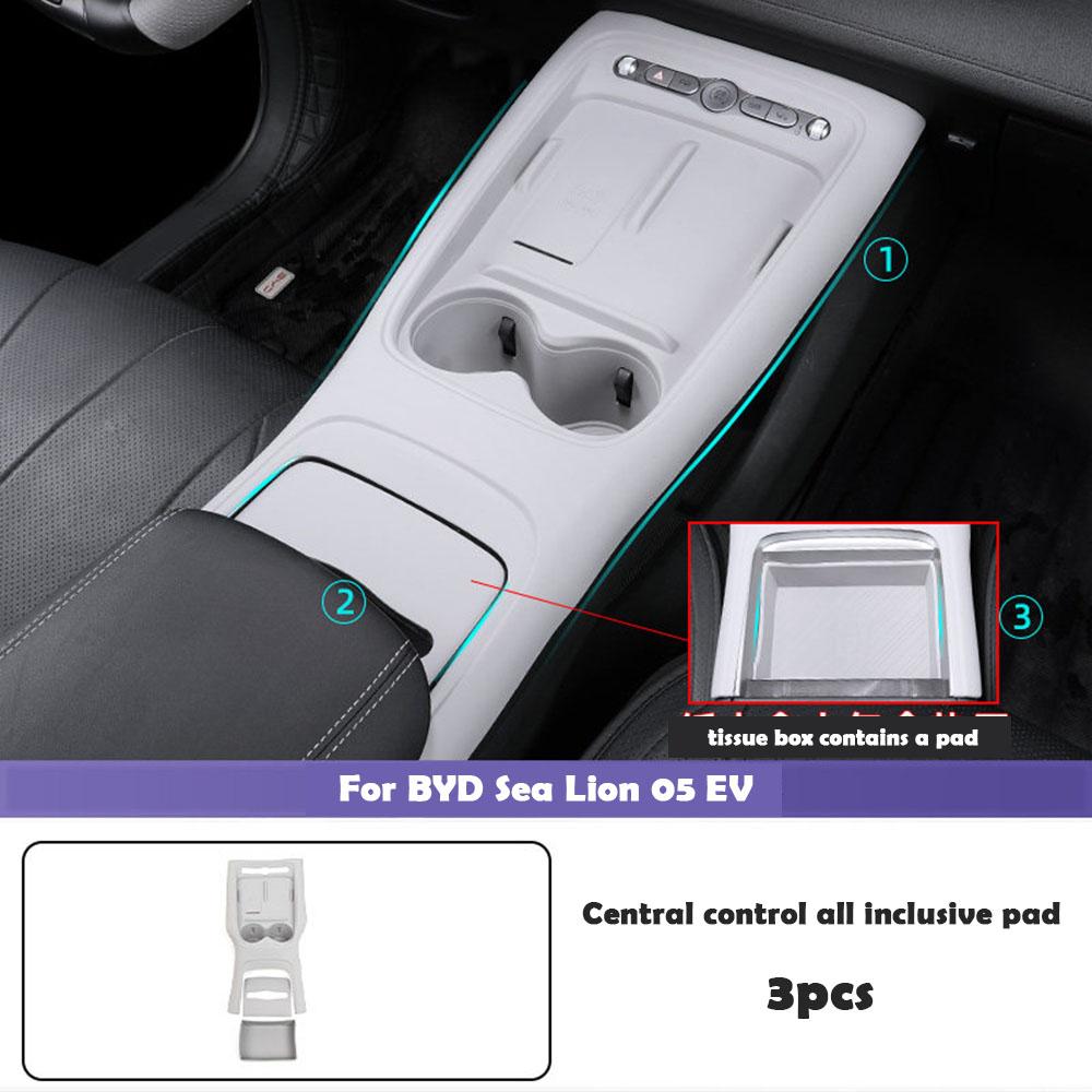 For BYD Sea Lion 05 EV Central Control Wireless Charging Silicone Pad Anti Slip Cup Protection Pad Modified Interior Accessories