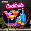 D Flat Pc Party Drinks Aluminum Metal Tin Sign Roostertails Round Aluminum Sign Classic Bar X Round Aluminum Sign