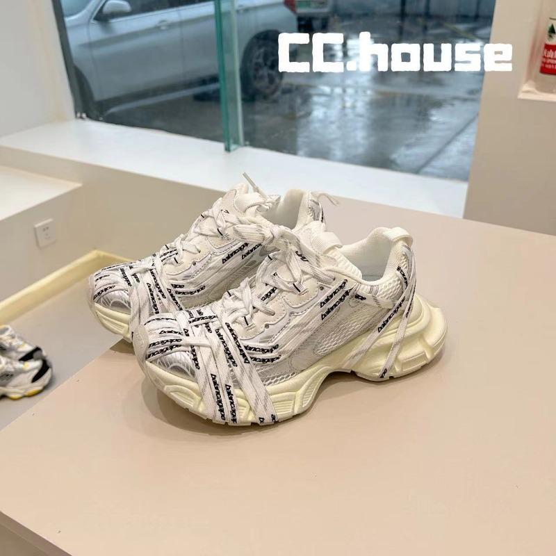 Summer New 3XL Spider Woven Strap Dad Shoes Old Platform Couple Sports Shoes Women