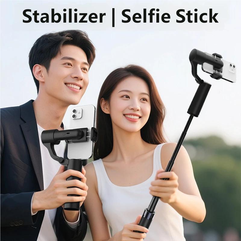 2-Axis Handheld Phone Gimbal Stabilizer with AI Face Tracking Anti-Shake for Vlog Live Streaming TikTok YouTube