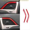 For Jeep Cherokee 2014-2018 Fiery Red Console AC L&R Air Outlet Vent Trim 2PCS