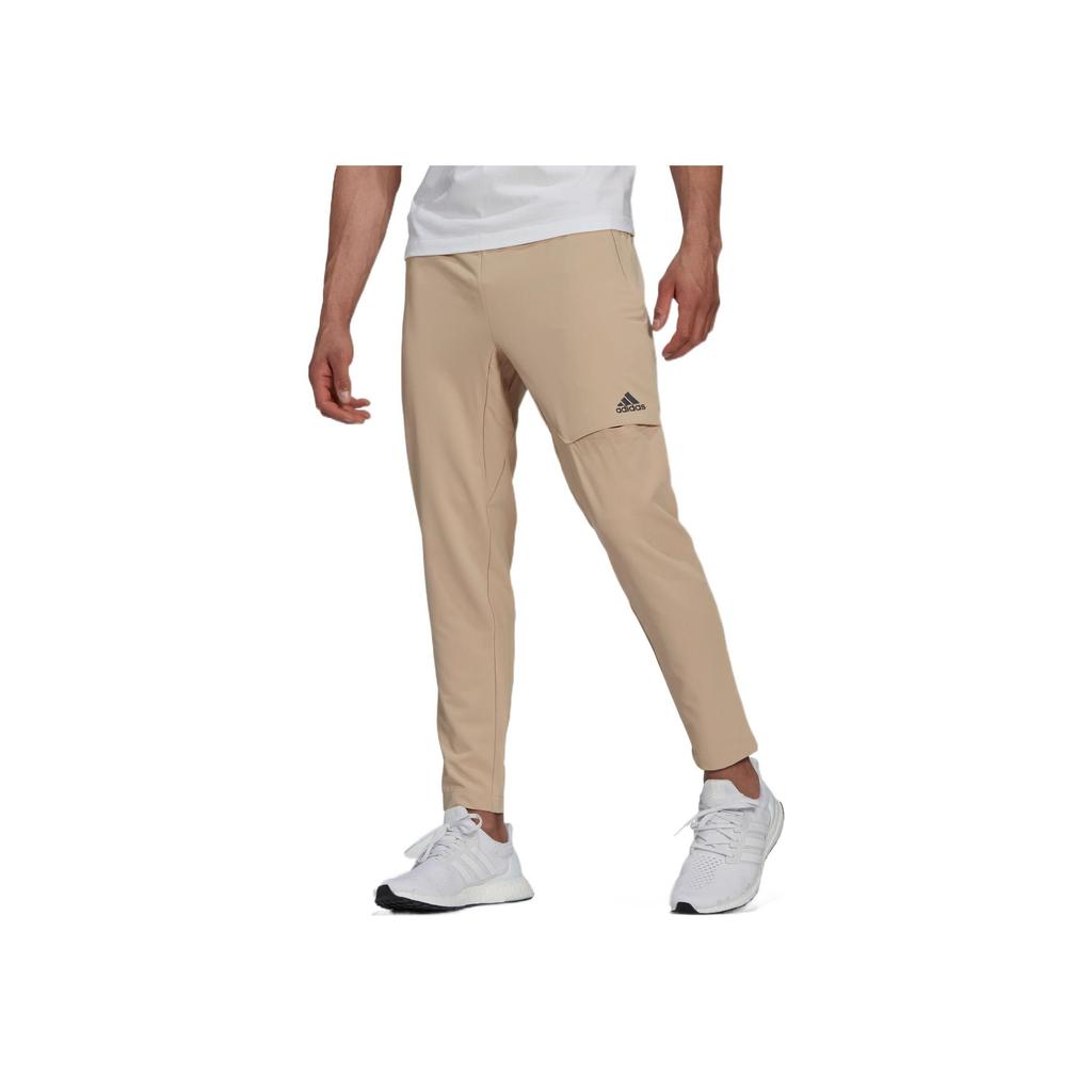 adidas 4Cmte Slim-Fit Straight-Leg Sports Pants Men Bottoms Light-Brown HK4494