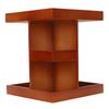 360° Rotating Makeup   Wooden Multi Compartments Desk Storage Rack Cosmetic Display Case for Skincare Perfume Bedroom