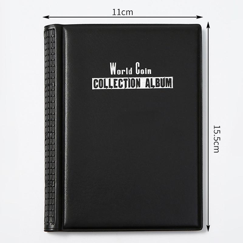 Kniha na sbírku mincí se 120 kapsami 10 stran Držák na sbírku mincí Album Organizér na pamětní mince Úložný prostor