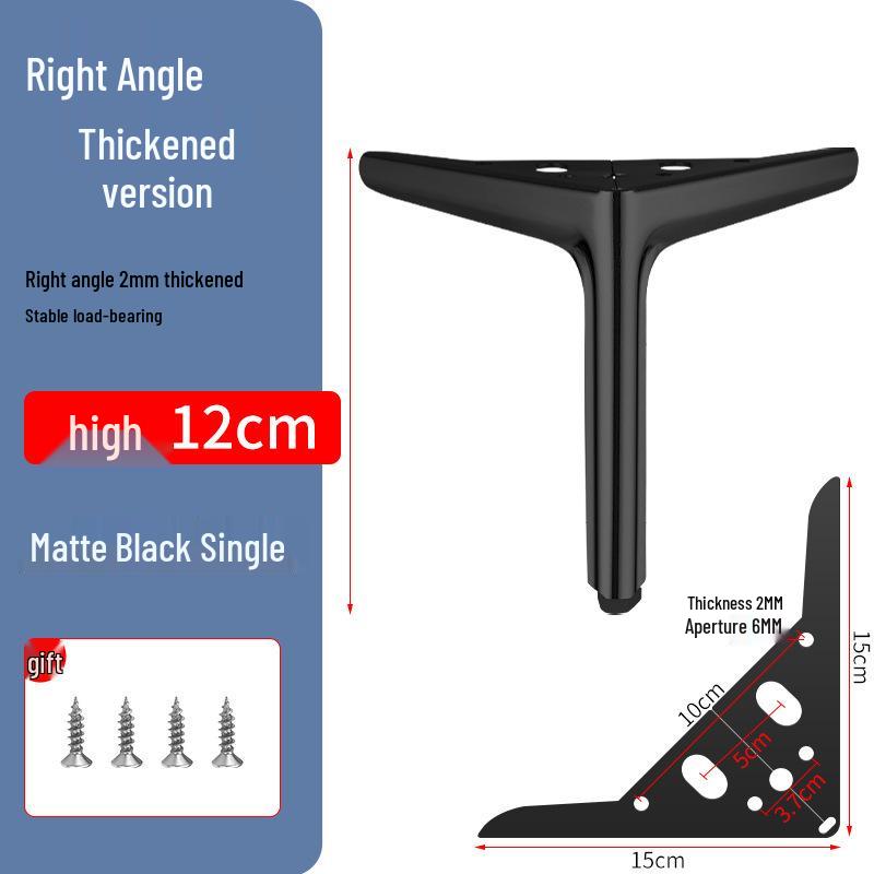 Metal Semicircular Three-Pronged Sofa and Cabinet Support Leg