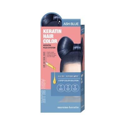 Moremo Keratin Less Damaged Hair Color Ash Blue (dyed)