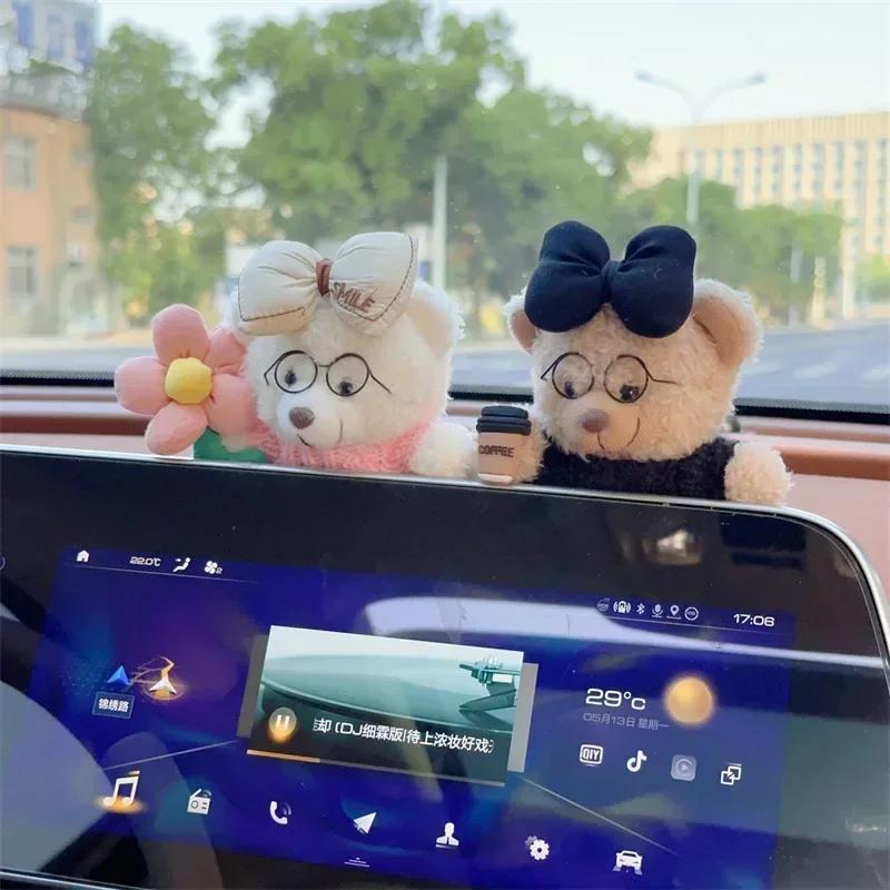 Accessorie Used for Car Gear Shift Decoration Cute Turn Signal Dolls Wiper Dolls Rearview Mirror Ornament Car Internet Celebrity