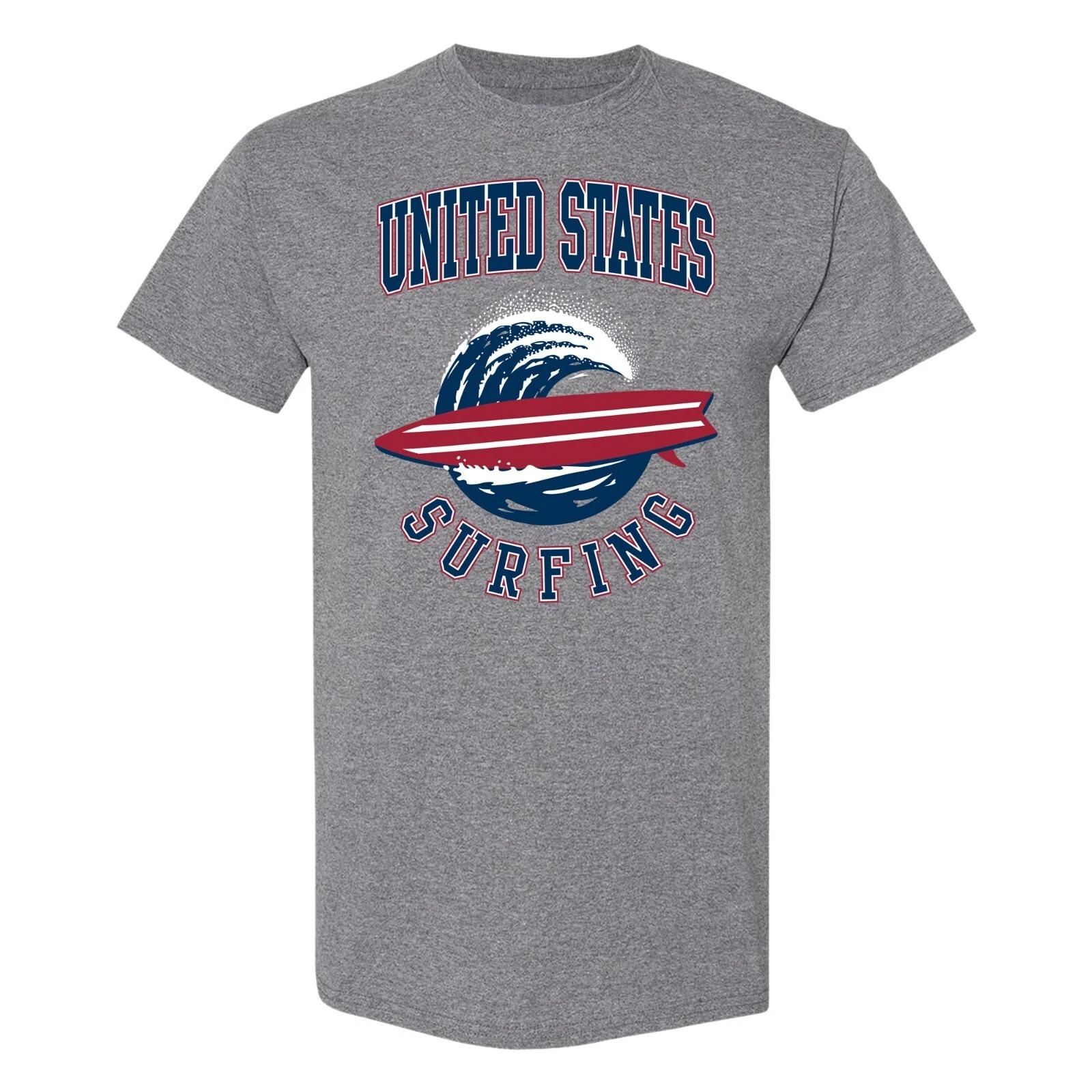 USA Surfing T-Shirt - Graphite Heather M