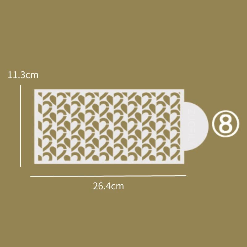 Nowe szablony falistej koronki z masy cukrowej do ciasta, szablony do wytłaczania ciasta, szablony do pieczenia ciasteczek, do malowania natryskowego, puste szablony do dekoracji tortu weselnego