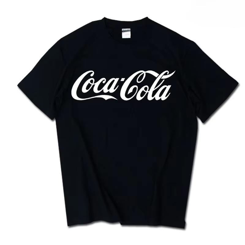 Letnia Nowa Modna Marka INS Pepsi Cola Wspólna Koszulka Sprite CocaCola UNISEX i Damska Luźna Bawełniana Koszulka z Krótkim Rękawem dla Par