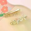1Pc/2Pcs Y2K Colorful Flower Hair Clip For Women Exquisite Sweet Side Bangs Clip Trendy Casual Hair Accessories