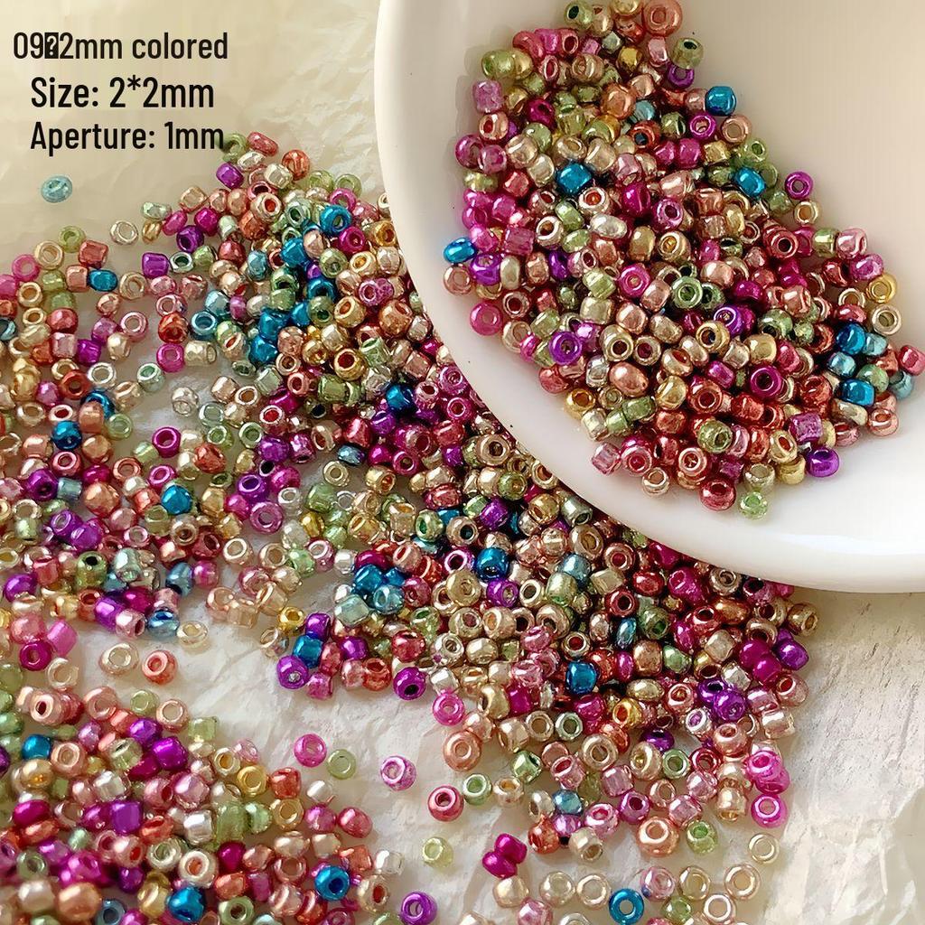 Perline di Rocaille Premium da 3mm Elettrolitiche Oro e Argento per Creazione di Gioielli Fai da Te