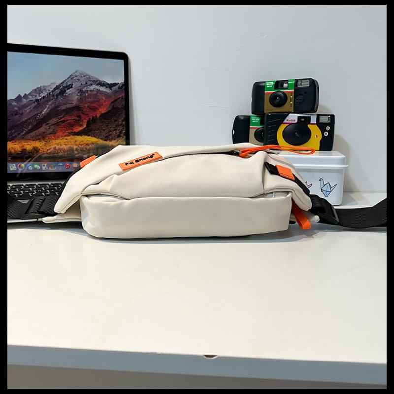 Large Capacity Chest Bag Minimalist Versatile Casual Crossbody Bag Water Resistant Shoulder Bag for Students