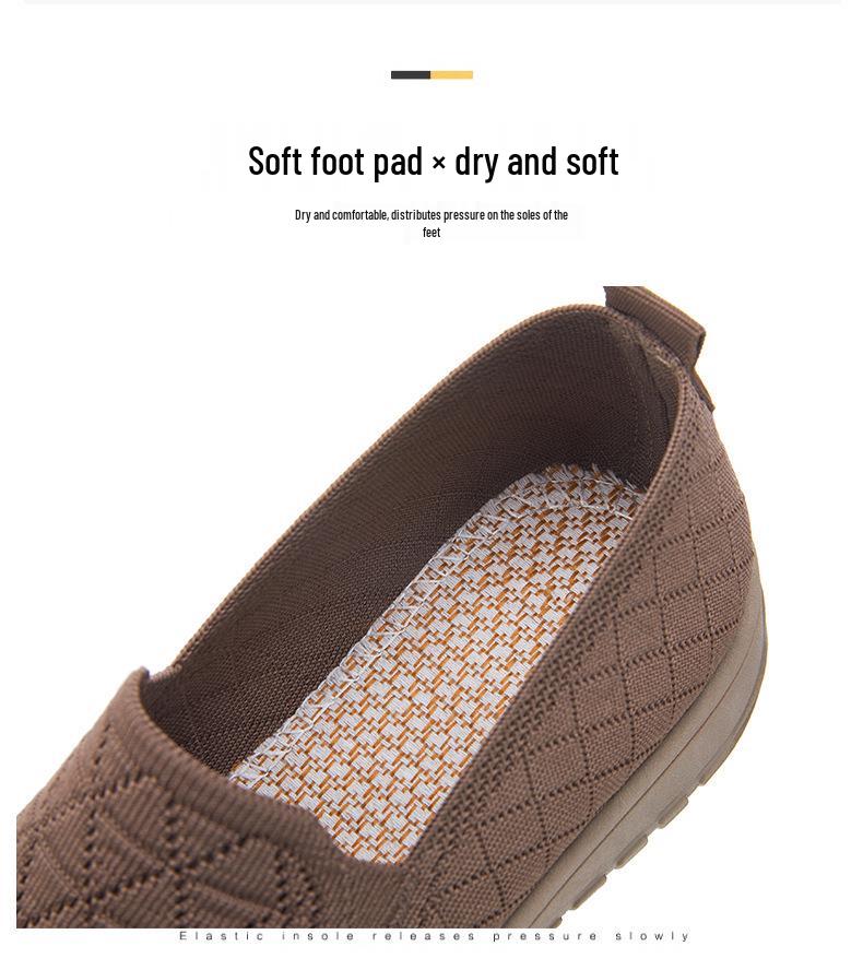 Women's Spring Slip-On Low-Cut Flat Shoes – Versatile, Comfortable Soft Sole Old Beijing Style