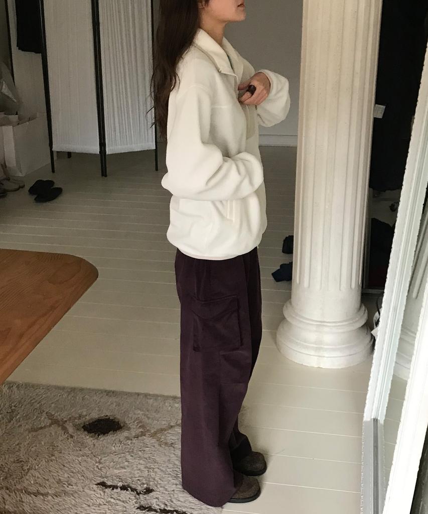MA JOURNEE Corduroy Cargo Pants_Purple