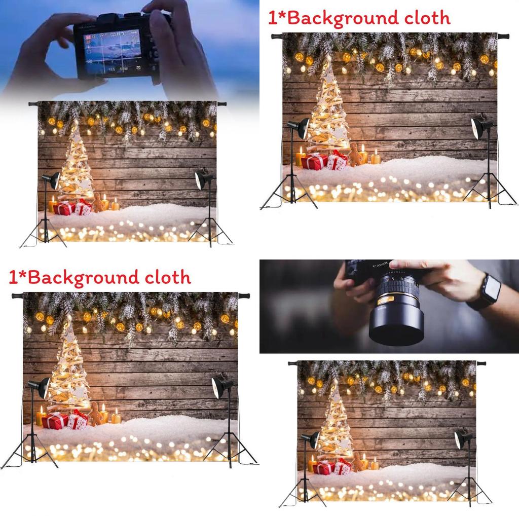 Christmas Theme Photography Backdrop For Kids Studio Photo Prop With Canvas