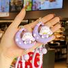Moon And Star Rabbit Keychain Made Of Durable Pvc Material