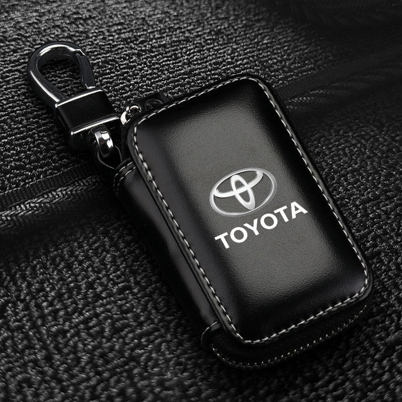 Bolsa de Tarjeta Llave de Cuero para Hombre Caja de Llaves Multifunción de Alta Calidad Para Toyota Camry XV10 XV XV20 XV30 XV40 XV50 XV70 JG7